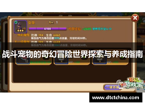 战斗宠物的奇幻冒险世界探索与养成指南 战斗宠物的奇幻冒险世界探索与养成指南